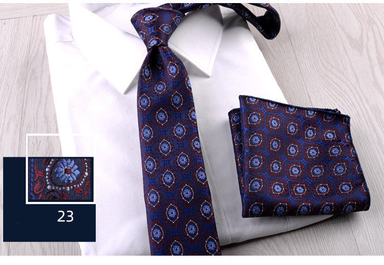 The Business Formal Tie & Pocket Square Set