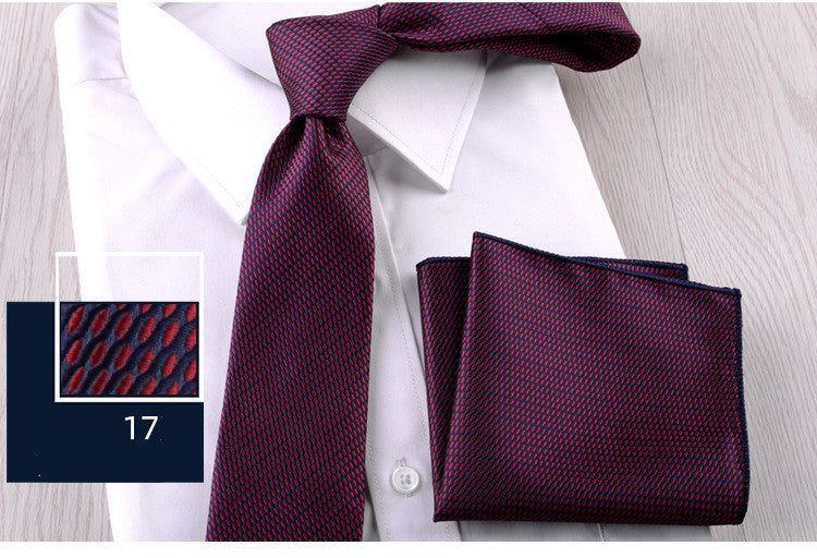 The Business Formal Tie & Pocket Square Set