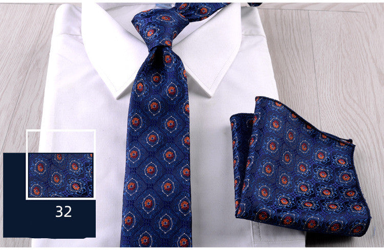 The Business Formal Tie & Pocket Square Set