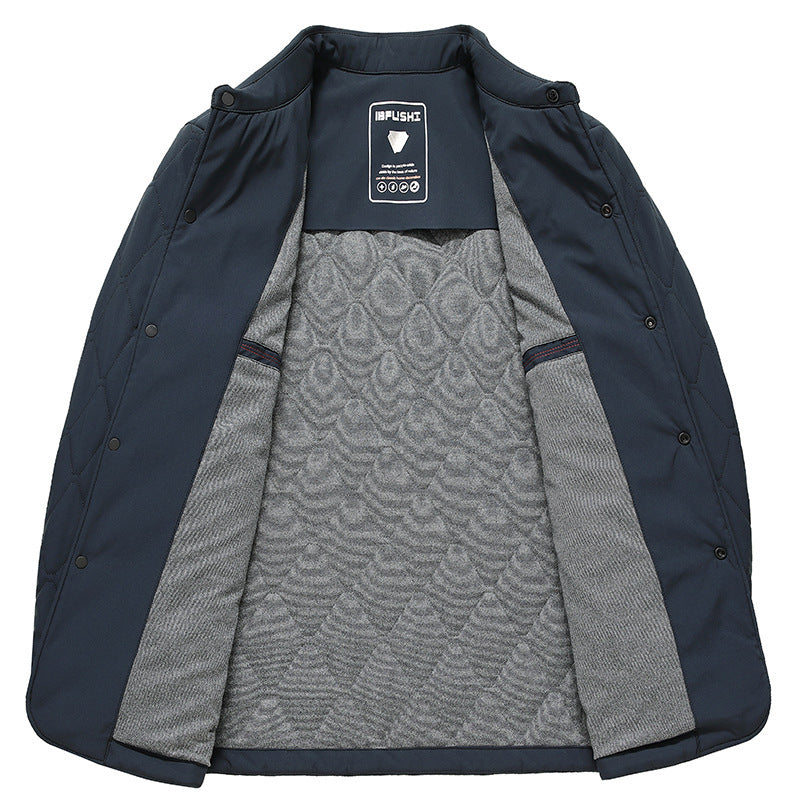 Men's Shirt Autumn Winter Cotton-padded Coat