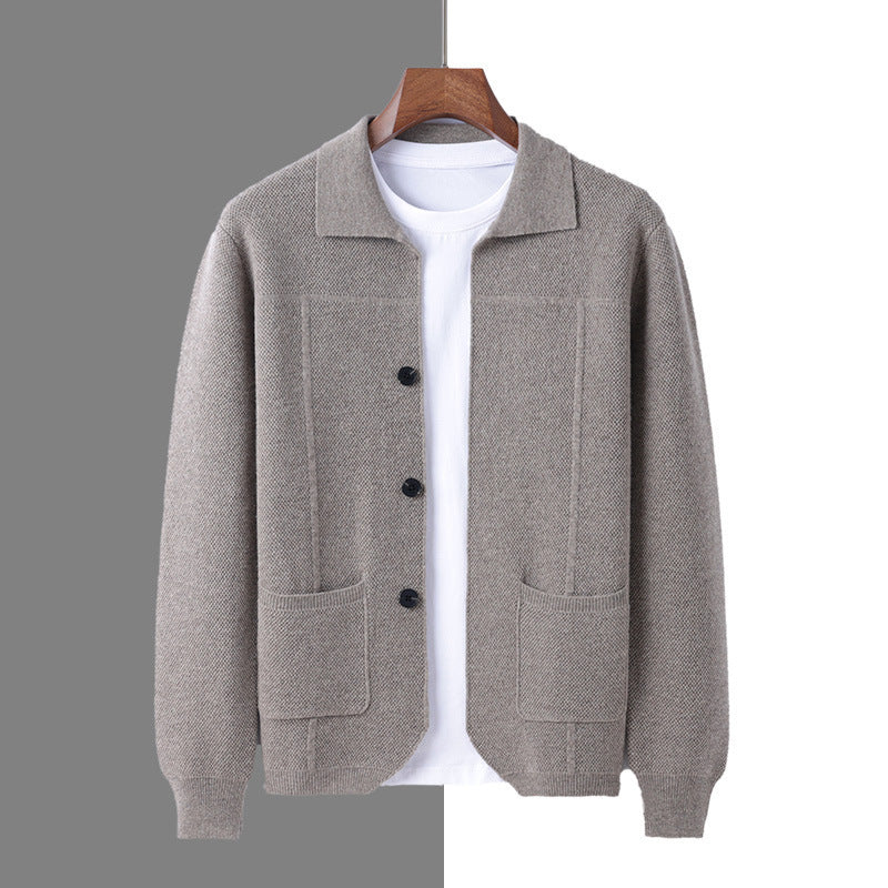 The Lapel Pocket Cardigan