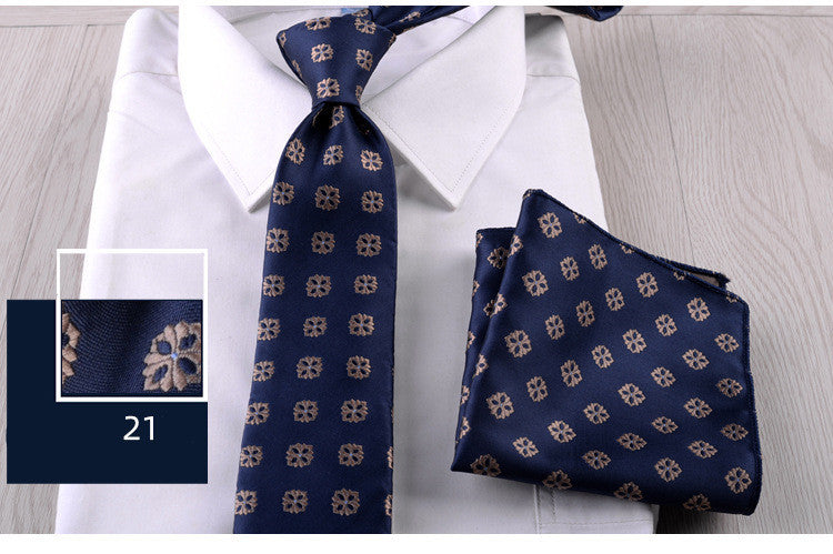 The Business Formal Tie & Pocket Square Set