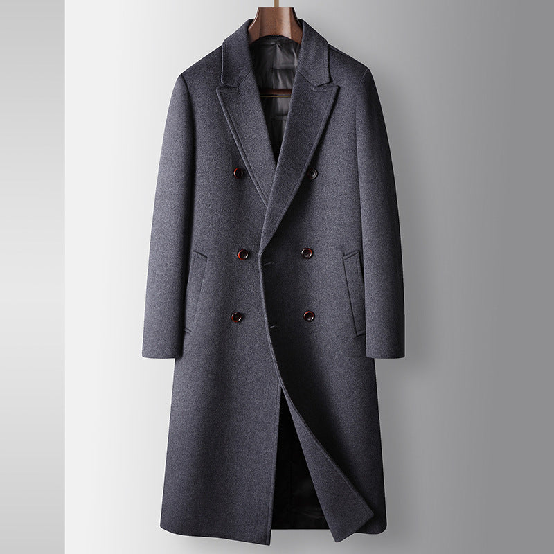The Double-Breasted Wool Trench Coat