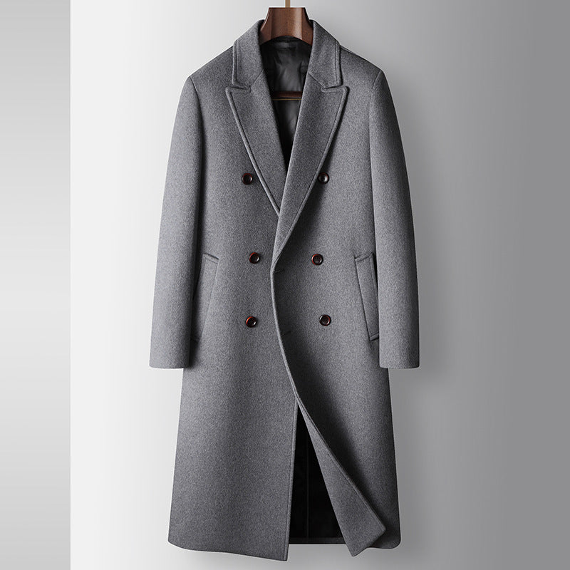The Double-Breasted Wool Trench Coat