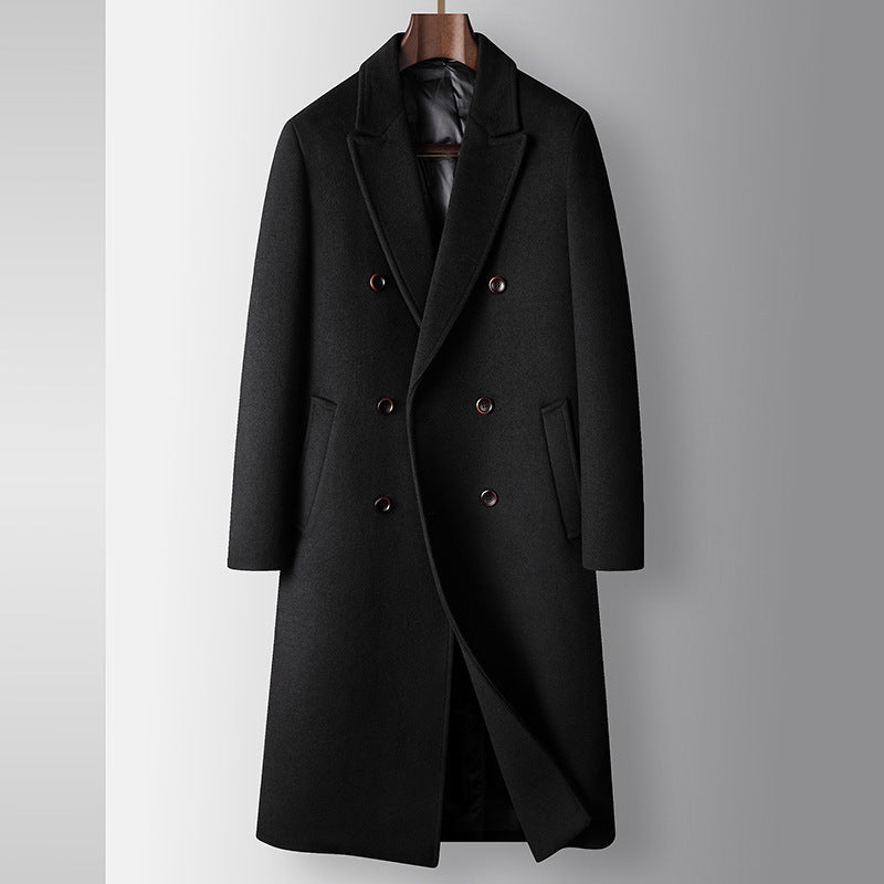 The Double-Breasted Wool Trench Coat