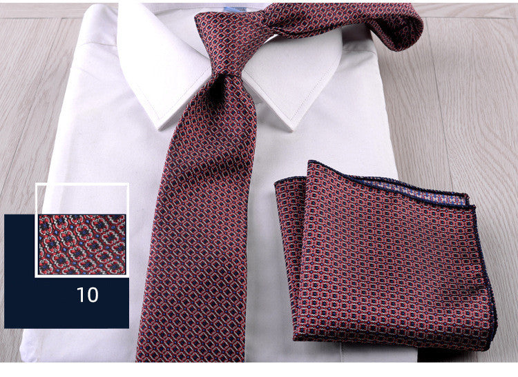 The Business Formal Tie & Pocket Square Set