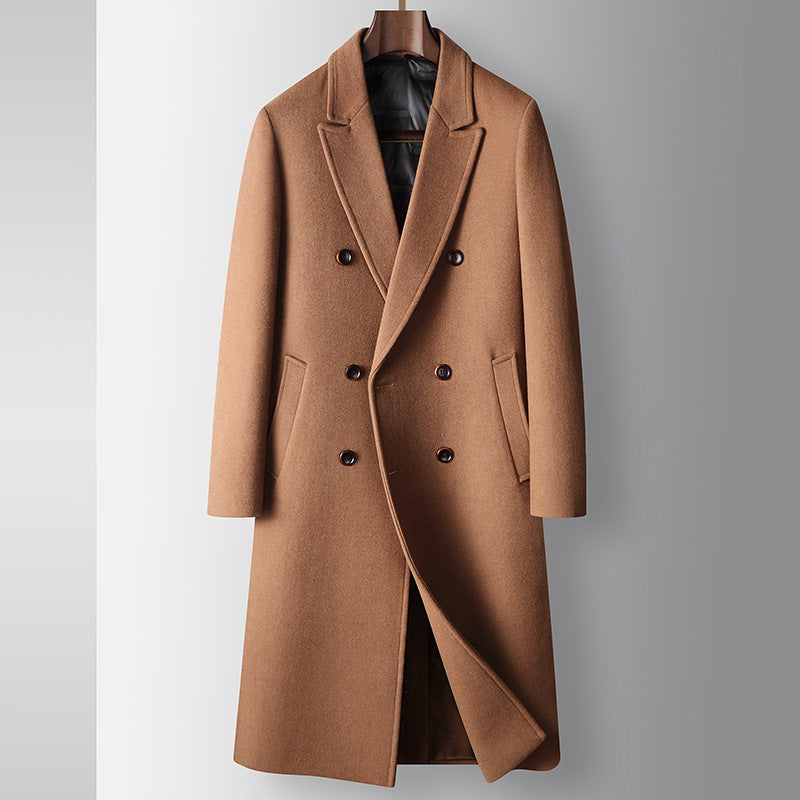 The Double-Breasted Wool Trench Coat