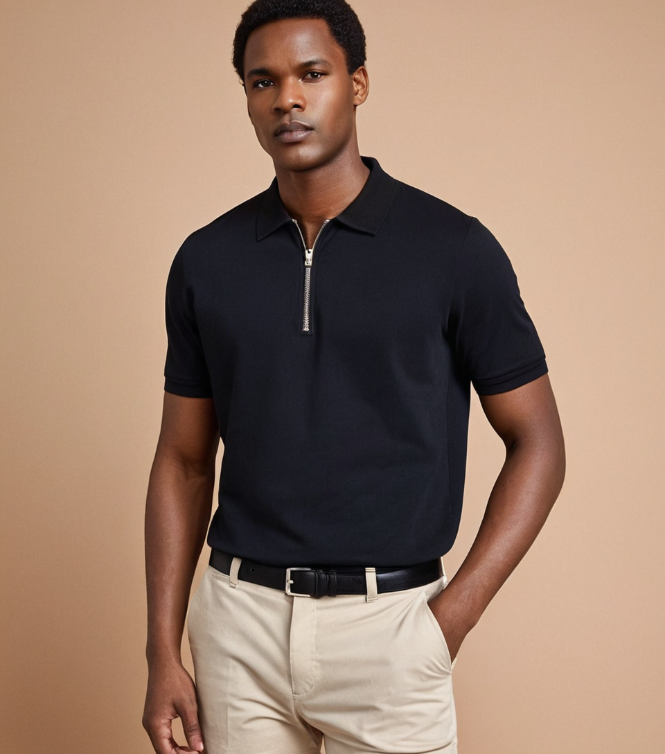The Luxe Zip Polo