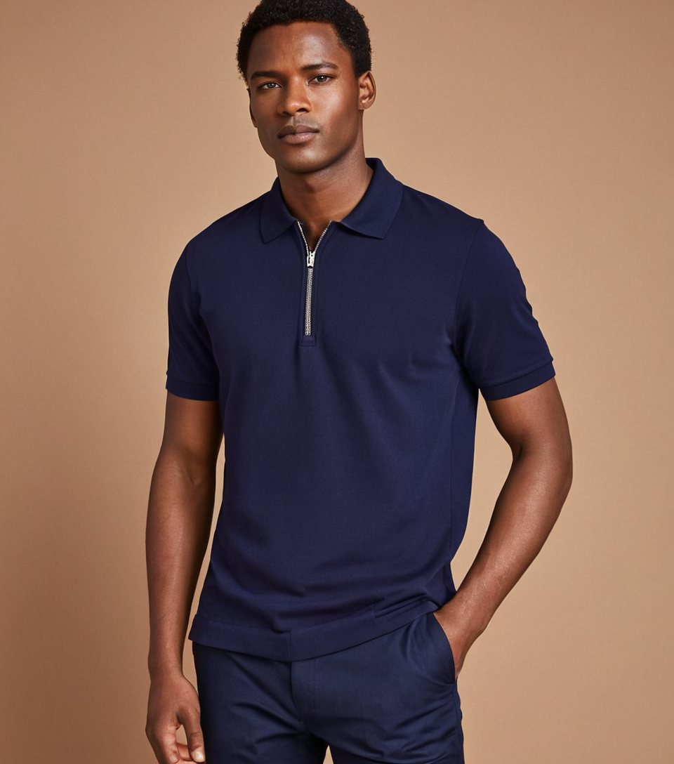 The Luxe Zip Polo