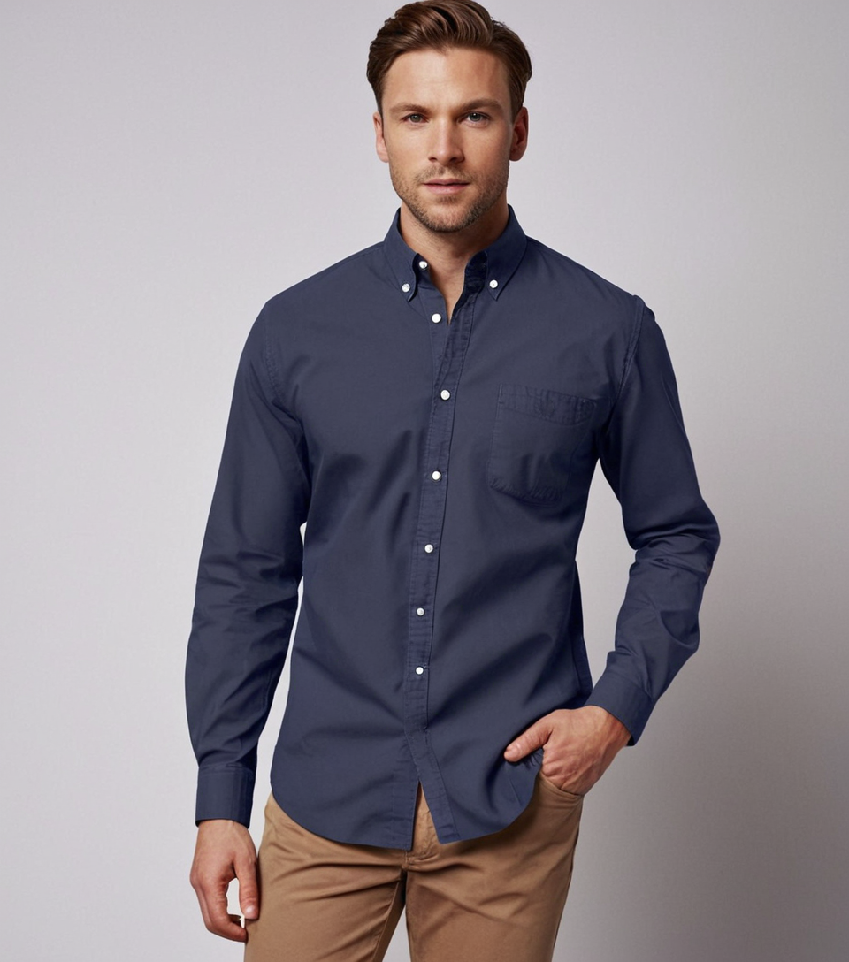The Oxford Solid Button-Down Shirt