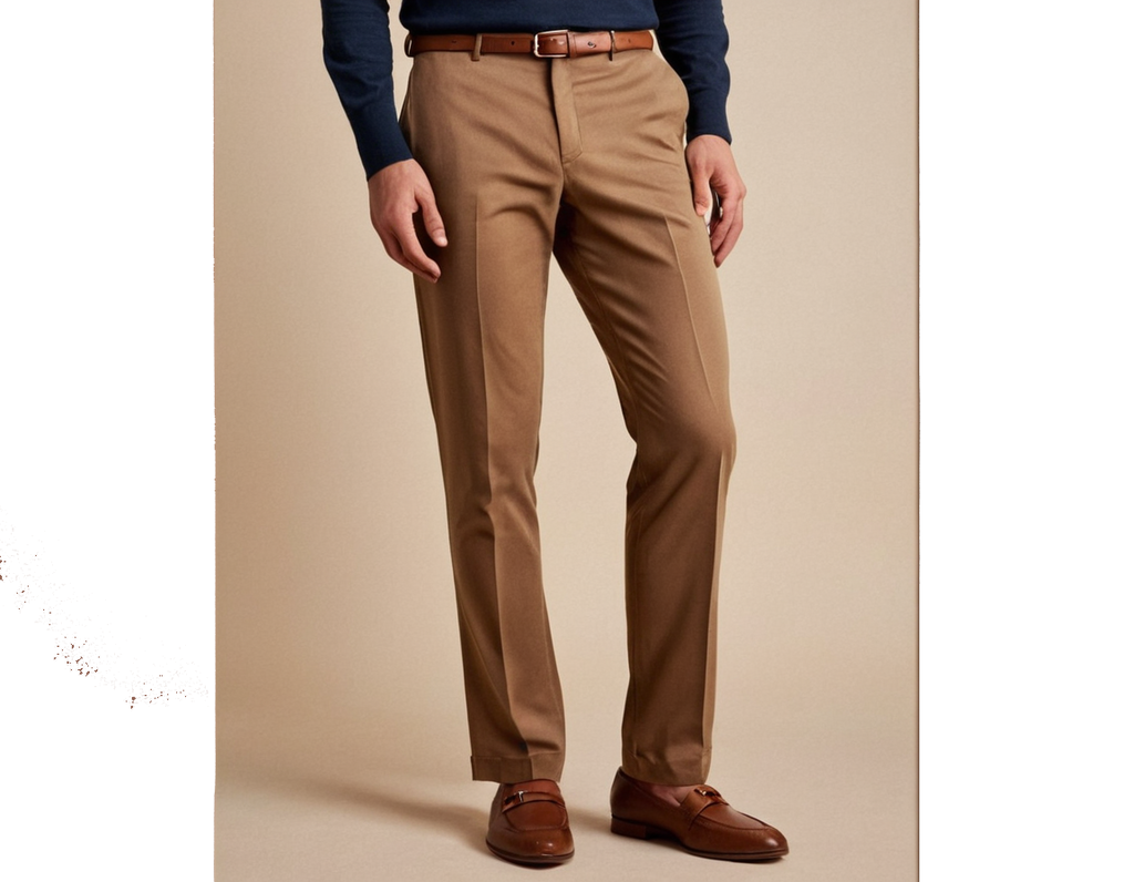 The High Waist Slim Trousers