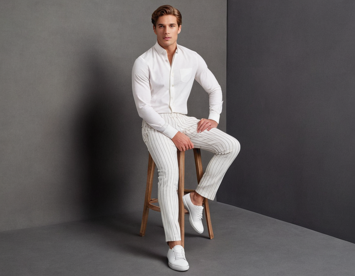 The Striped Draped Pants